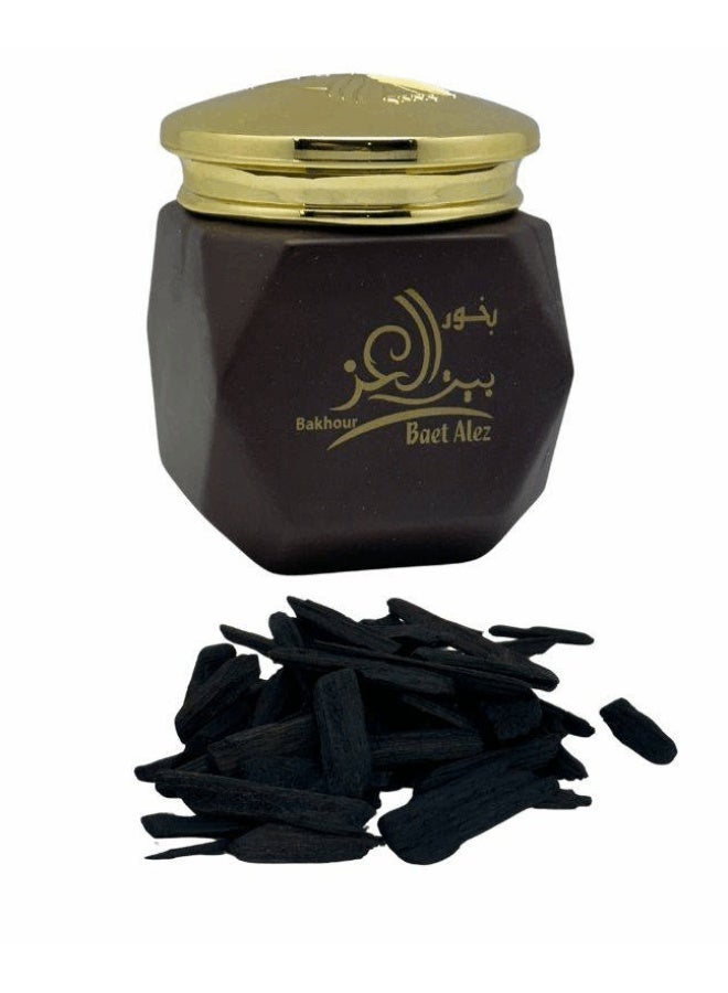 Bakhoor Baet Alez 40grams of Authentic Arabic Agarwood Chips | Aroma Lasts All Day Long - Perfect for Prayers, Namaz, Ramadan & Eid Gifts, Ceremonies, Meditation & Room Perfuming - view 2